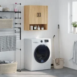 vidaXL vægskab 60x31x70 cm konstrueret træ sonoma-eg