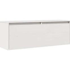 vidaXL vægskab 100x30x35 cm massivt fyrretræ hvid