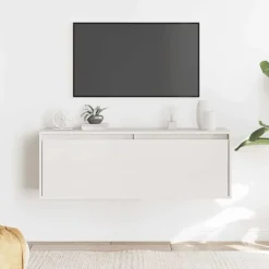 vidaXL vægskab 100x30x35 cm massivt fyrretræ hvid