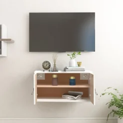 vidaXL vægskab 60x30x30 cm massivt fyrretræ hvid