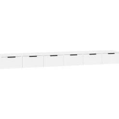 vidaXL vægskabe 2 stk. 102x30x20 cm konstrueret træ hvid
