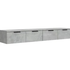 vidaXL vægskabe 2 stk. 68x30x20 cm konstrueret træ betongrå
