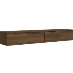 vidaXL vægskabe 2 stk. 68x30x20 cm konstrueret træ brun egetræsfarve