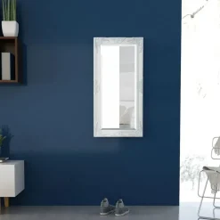 vidaXL vægspejl 100x50 cm barokstil hvid