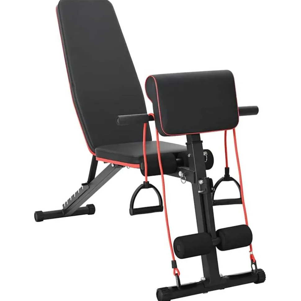 vidaXL Vægtbænk Sort 131 x 41 x 100 cm Pulverlakeret stål