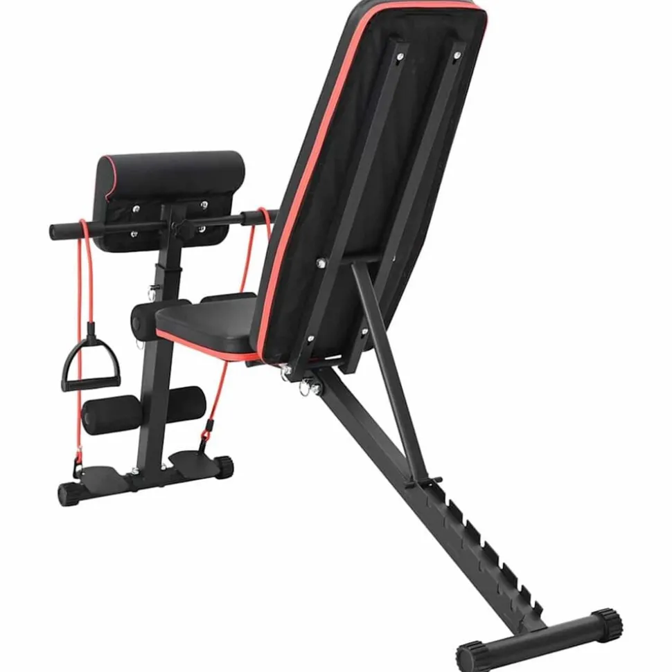 vidaXL Vægtbænk Sort 131 x 41 x 100 cm Pulverlakeret stål