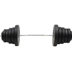 vidaXL vægtstang med skiver 90 kg