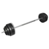 vidaXL vægtstang med vægtskiver 60 kg