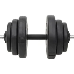vidaXL vægtstang og håndvægt med skiver 60 kg
