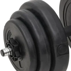 vidaXL vægtstang og håndvægt med skiver 60 kg