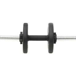 vidaXL vægtstang og håndvægt med skiver 60 kg