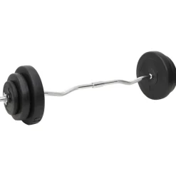 vidaXL vægtstang og håndvægt med skiver 60 kg