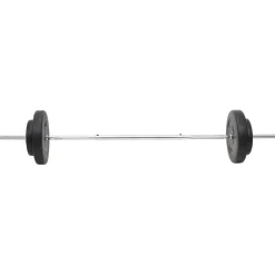 vidaXL vægtstang og håndvægt med skiver 60 kg