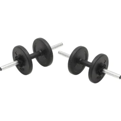vidaXL vægtstangssæt med håndvægte 30 kg