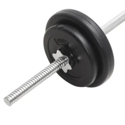 vidaXL vægtstangssæt med håndvægte 30 kg