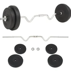vidaXL vægtstangsæt 30 kg