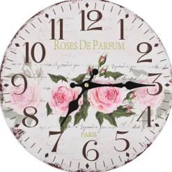 vidaXL vægur vintagestil blomst 30 cm