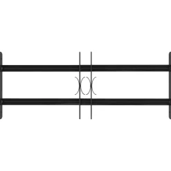 vidaXL Vinduesgitter Sort 76 x 30 cm Pulverlakeret stål