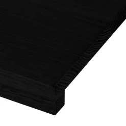 vidaXL vindueskarme 2 stk mørkebrun 70x15x2 cm massivt egetræ