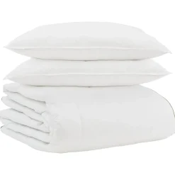 vidaXL Vinter dyne med pude 3 pcs Hvid Dunfjer