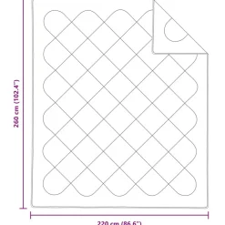 vidaXL Vinter dyne med pude 3 pcs Hvid Microfiber