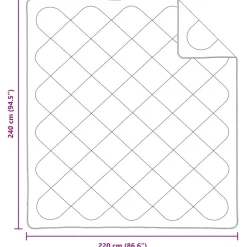 vidaXL Vinter dyne med pude 3 pcs Hvid Microfiber