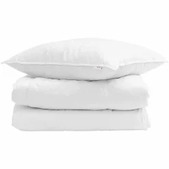 vidaXL Vinter dyne med pude 2 pcs Hvid Dunfjer