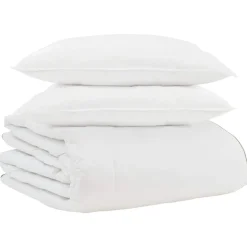 vidaXL Vinter dyne med pude 3 pcs Hvid Dunfjer