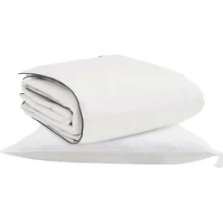vidaXL Vinter dyne med pude 2 pcs Hvid Dunfjer