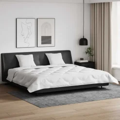 vidaXL Vinter dyne med pude 3 pcs Hvid Microfiber