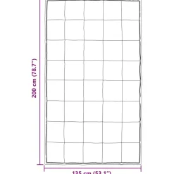 vidaXL Vinter dyne Sølv 135 x 200 cm Satin og Mikrofiber