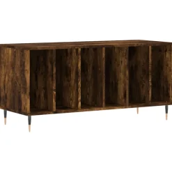 vidaXL vinylskab 100x38x48 cm konstrueret træ røget egetræsfarve