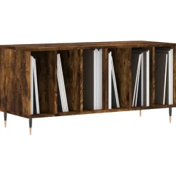 vidaXL vinylskab 100x38x48 cm konstrueret træ røget egetræsfarve
