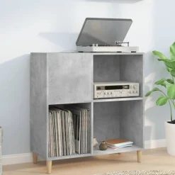 vidaXL vinylskab 84,5x38x89 cm konstrueret træ betongrå