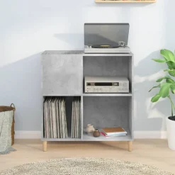 vidaXL vinylskab 84,5x38x89 cm konstrueret træ betongrå