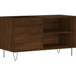 vidaXL vinylskab 85x38x48 cm konstrueret træ brun egetræsfarve