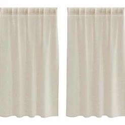 vidaXL Voile Gardin 2 pcs Sandfarvet 140 x 140 cm Polyester