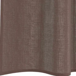 vidaXL voile-gardiner med stanglommer 2 stk. brun