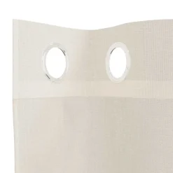 vidaXL voile-gardiner med øskner 2 stk. 140x140 cm cremefarvet