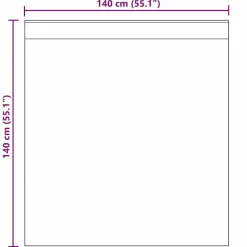 vidaXL voile-gardiner med løkker 2 stk. 140x140 cm kongeblå