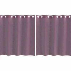 vidaXL voile-gardiner med øskner 2 stk. 140x140 cm lilla