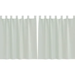 vidaXL voile-gardiner med løkker 2 stk. 140x140 cm lysegrå