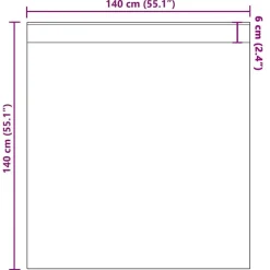 vidaXL voile-gardiner med stanglommer 2 stk. orange