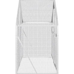 vidaXL voliere 179x100x185 cm aluminium sølvfarvet