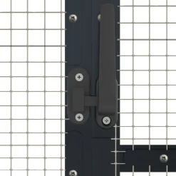 vidaXL voliere 179x100x185 cm aluminium antracitgrå