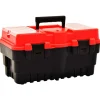 vidaXL værktøjskasse 462x256x242 mm plastik rød