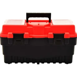 vidaXL værktøjskasse 462x256x242 mm plastik rød