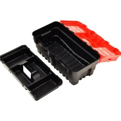 vidaXL værktøjskasse 462x256x242 mm plastik rød
