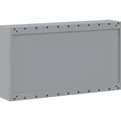 vidaXL Værktøjsskab Rød og Grå 50 x 20 x 55 cm Ingeniørtræ og stål
