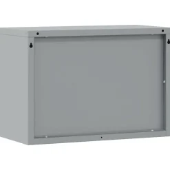 vidaXL Værktøjsskab Sort og grå 50 x 25 x 35 cm Ingeniørtræ og stål